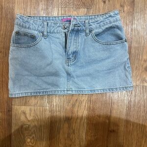 Edikted Blue Casual Mini Skirt
